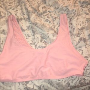 Light Pink plus size bathing suit top